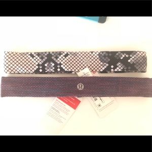 TWO LULULEMON HEADBANDS NWT